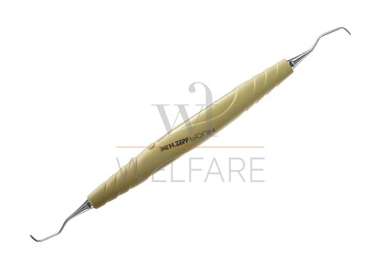 Cureta de Gracey Zepf 1/2 com Cabo Bionik Amarelo