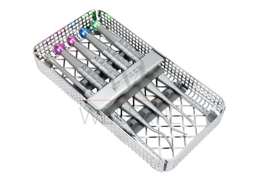 Kit Atraumático de Elevadores X-Tools Lindo-Levien Zepf 5 Instrumentais + Cassete