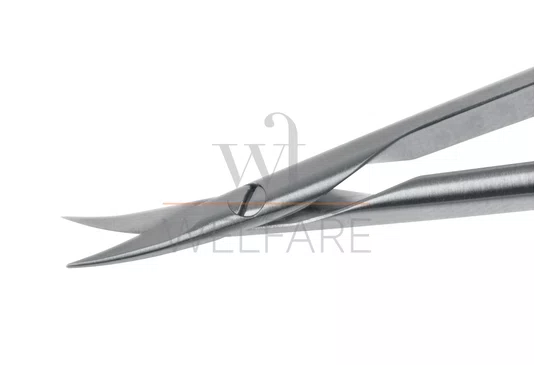 Micro Tesoura Castroviejo Schwert Curva Lisa 17cm