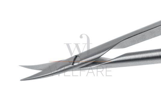 Micro Tesoura Castroviejo Schwert Curva Lisa 17cm