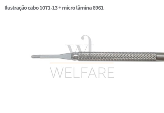 Mini Lâmina Surgistar #6900 de Haste Maleável Caixa com 6 unidades