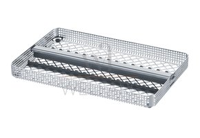 Cassete Inox Zepf com Tiras de Silicone e Trava para 16 Instrumentos