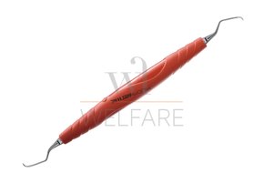 Cureta de Gracey Zepf 7/8 Mini Five com Cabo Bionik Vermelho
