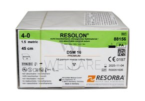Fio de Sutura RESOLON 4-0 DSM16 Caixa com 36 unidades