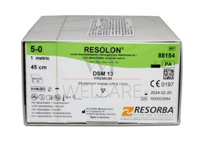 Fio de Sutura RESOLON 5-0 DSM13 Caixa com 36 unidades