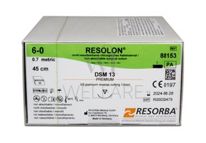 Fio de Sutura RESOLON 6-0 DSM13 Caixa com 36 unidades