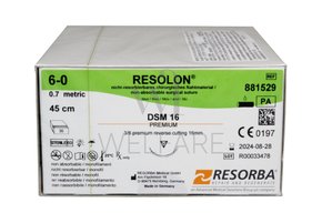 Fio de Sutura RESOLON 6-0 DSM16 Caixa com 36 unidades