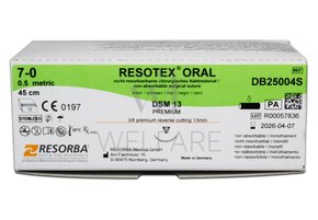 Fio de Sutura RESOTEX 7-0 DSM13 Caixa com 12 unidades