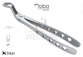 Fórceps Zepf linha RoBa para Molares Superiores