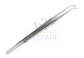 Micro Pinça Zepf Atraumática Angulada para Tecidos