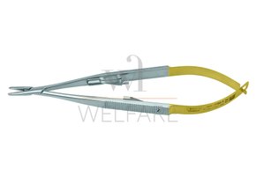 Micro Porta Agulha Castroviejo Schwert com Widia 14cm