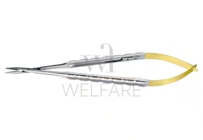 Micro Porta Agulha Castroviejo TWIST Schwert com Widia