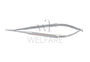 Micro Tesoura Castroviejo Schwert Curva Lisa 15cm