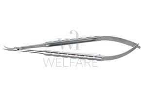 Micro Tesoura Castroviejo Schwert Curva Lisa 17cm