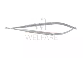 Micro Tesoura Castroviejo Schwert Curva Lisa 15cm